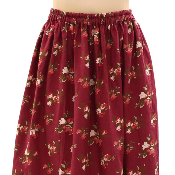 Ulla Johnson Floral Printed Midi Skirt High Waisted Pull-on Swing Flowy M 270474 - Picture 2 of 5